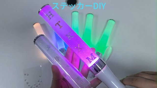 Amazon.co.jp: ペンライト 自動切替+手動切替 25CM 15色カラーチェンジ